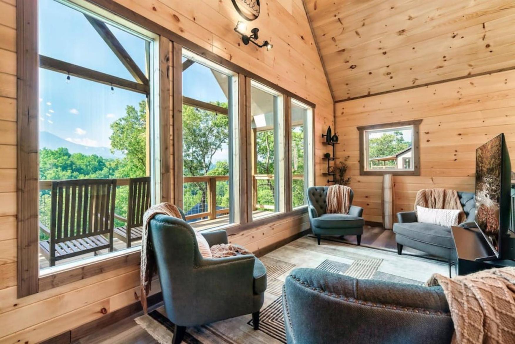Tranquil Mountain Getaway By Ghosal Luxury Lodging Gatlinburg Eksteriør billede