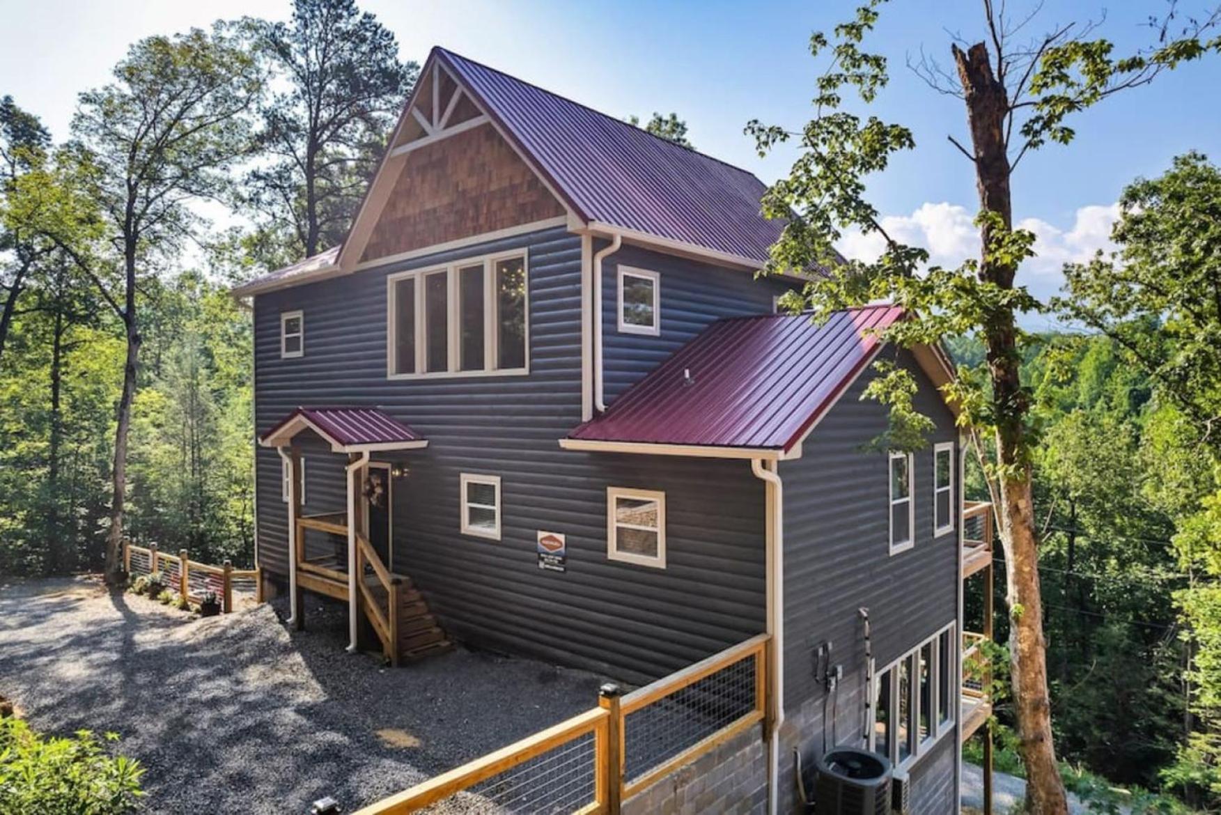 Tranquil Mountain Getaway By Ghosal Luxury Lodging Gatlinburg Eksteriør billede