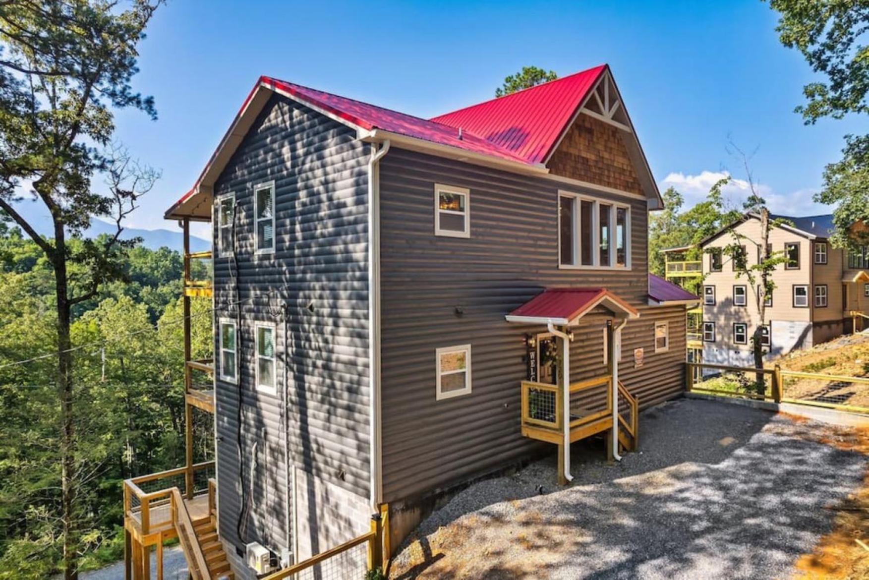 Tranquil Mountain Getaway By Ghosal Luxury Lodging Gatlinburg Eksteriør billede